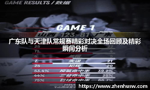 广东队与天津队常规赛精彩对决全场回顾及精彩瞬间分析